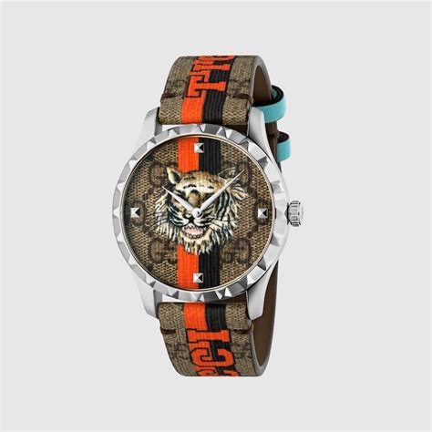 gucci tiger watch mens|gucci tiger supreme watch.